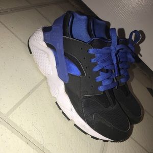 Blue/ Black/ and White Nike Hurraches